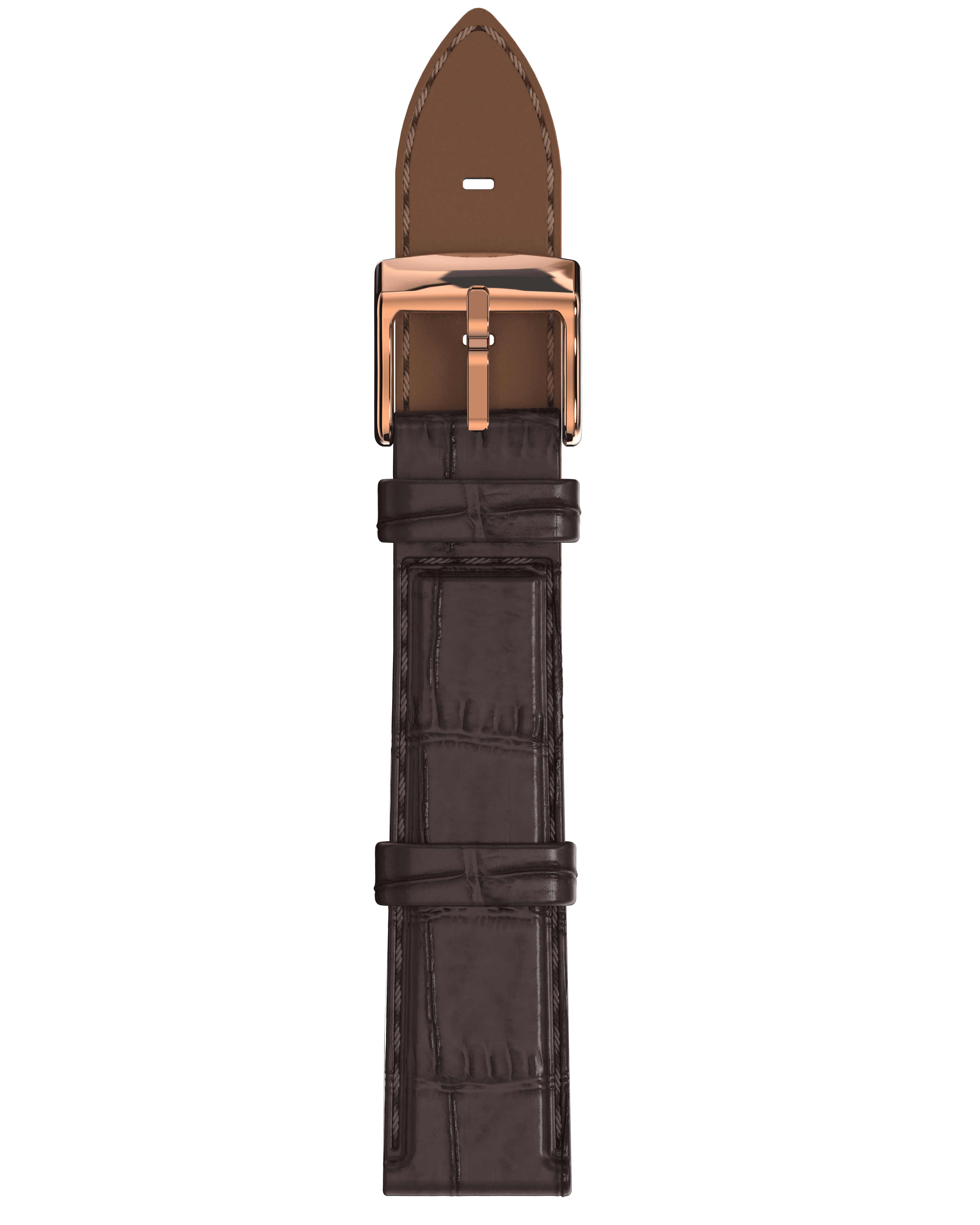 Brown alligator Strap - Cascalia