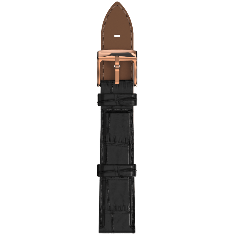 Black alligator Strap