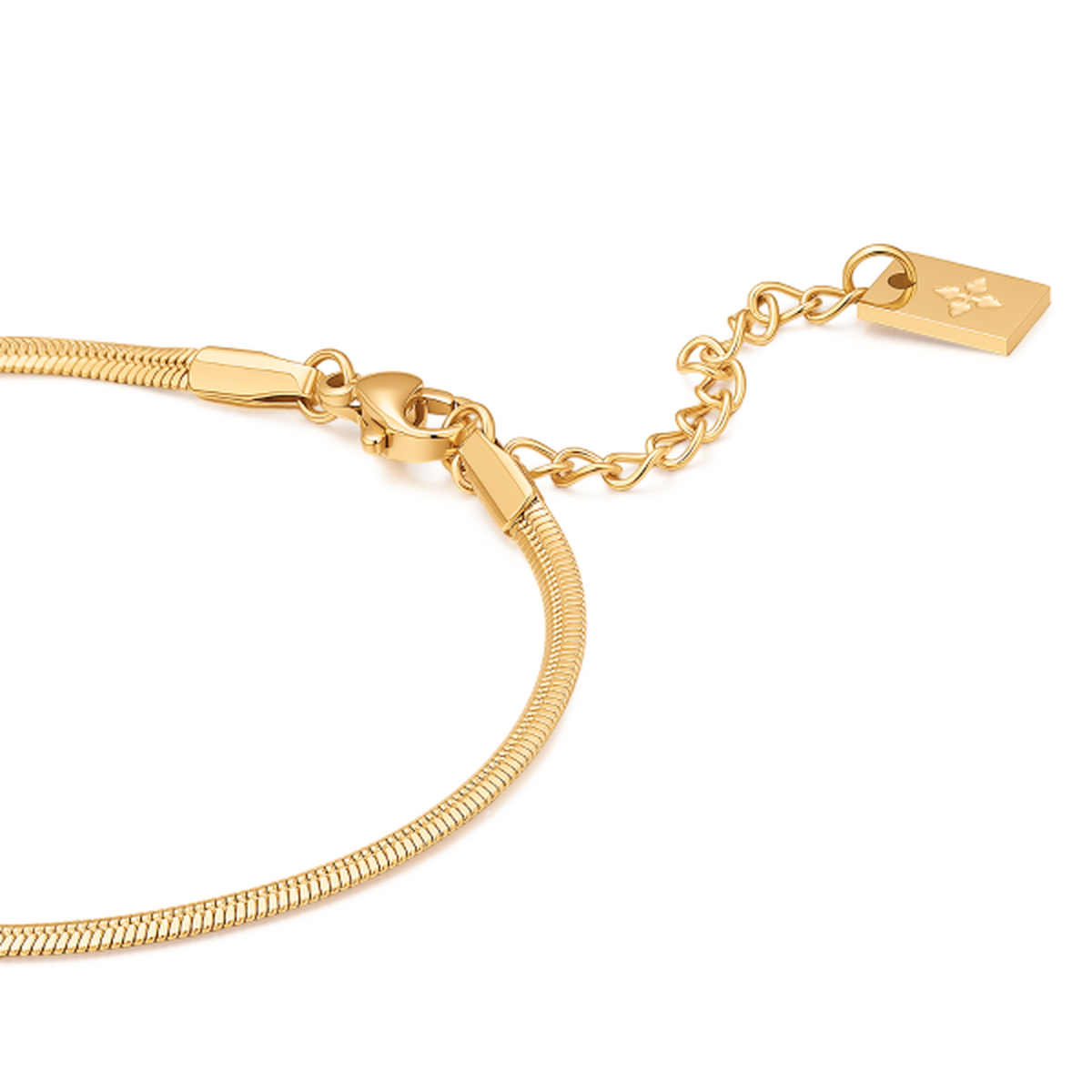 2mm Afra anklet – Gold
