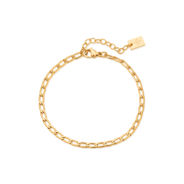 3mm Zefira anklet – Gold