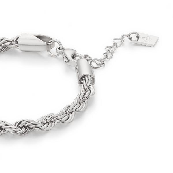5mm Riviera anklet – Steel