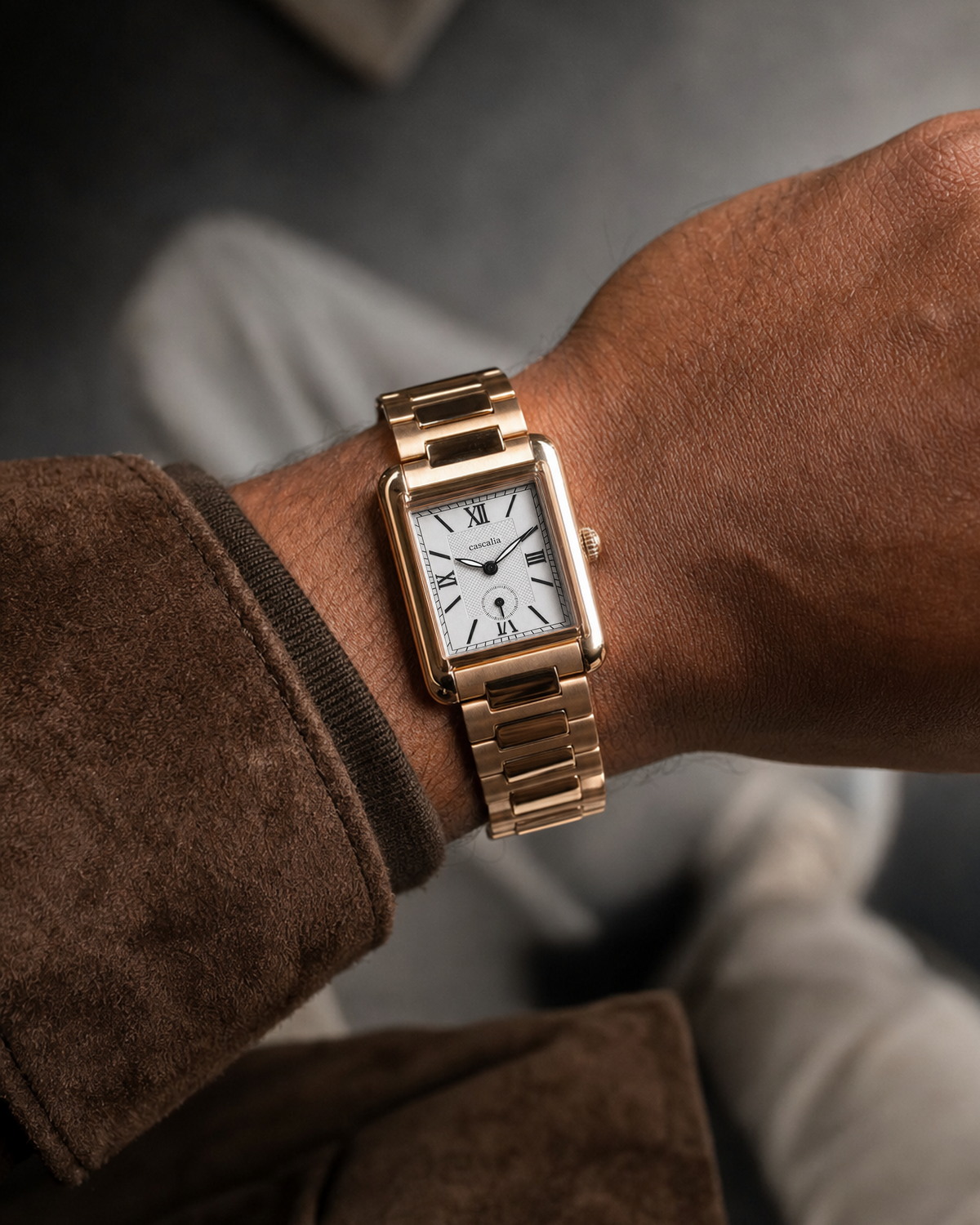 Arco Rosegold on the wrist