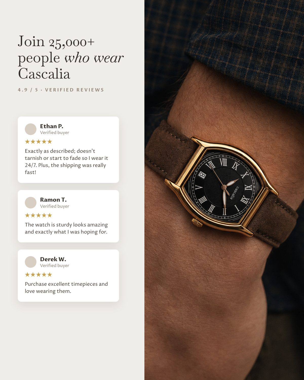 Caratello Rosegold Automatic Black: verified customer reviews