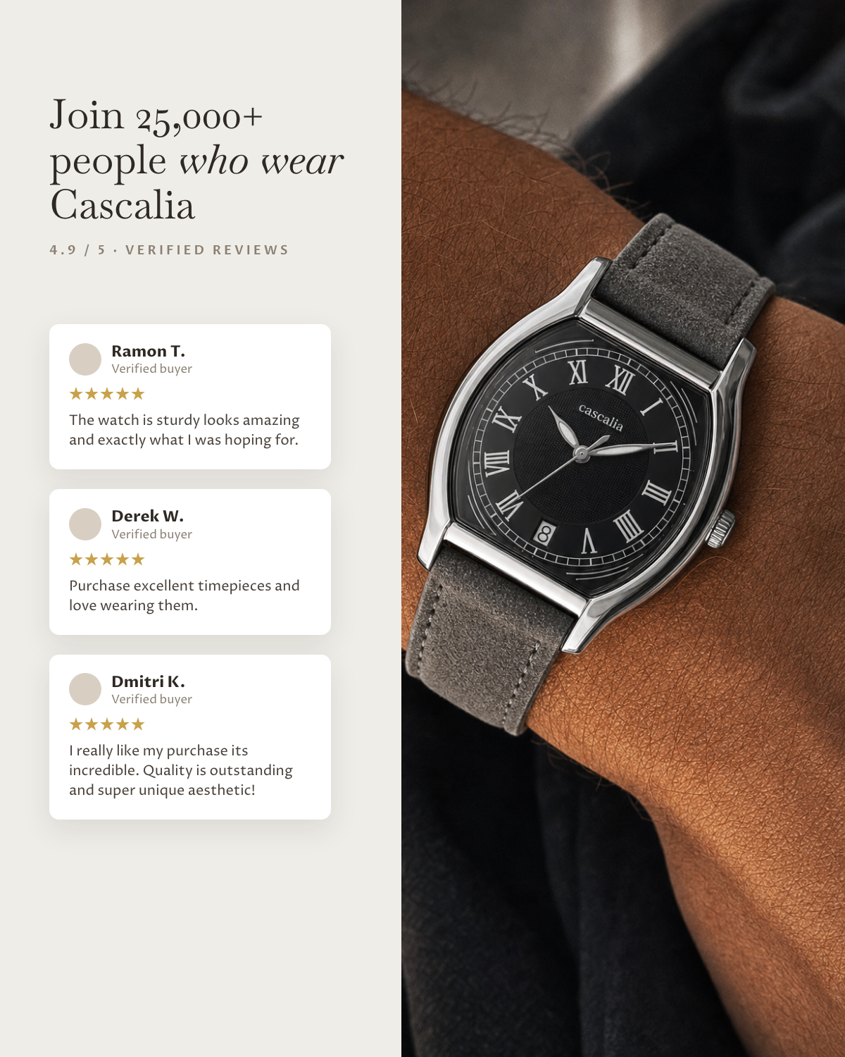 Caratello Steel Automatic Black: verified customer reviews