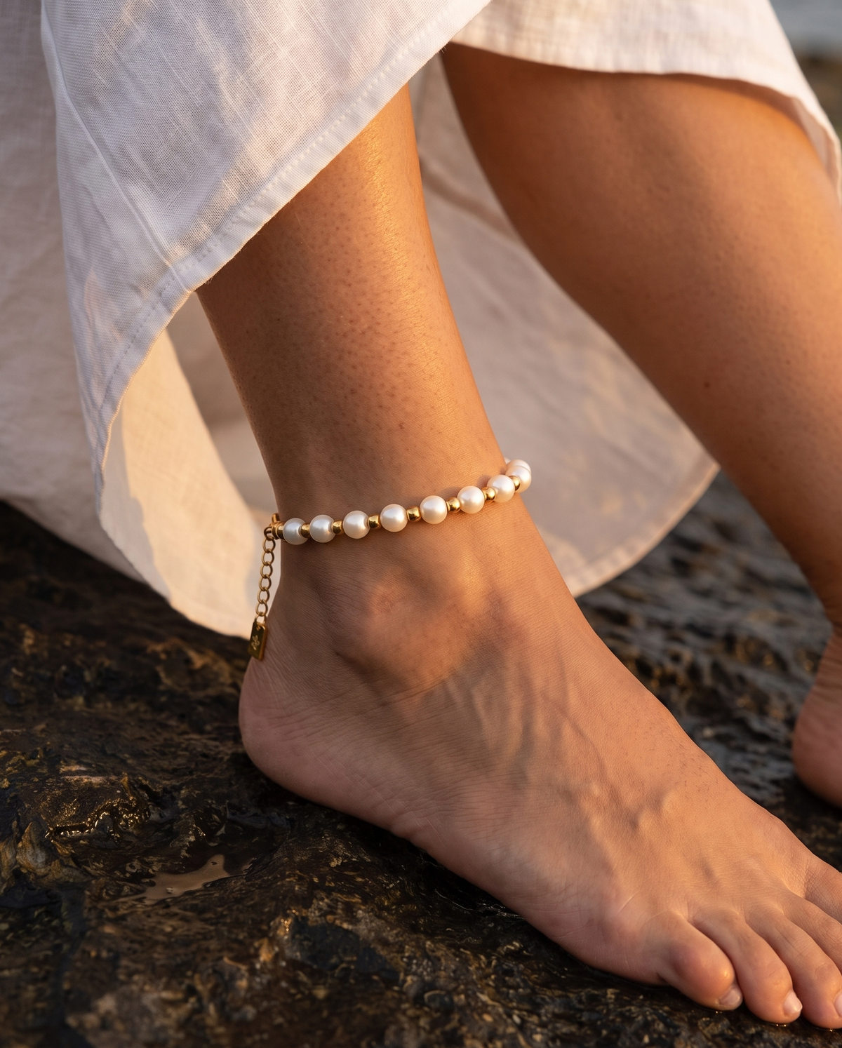 Fiorella anklet – Gold