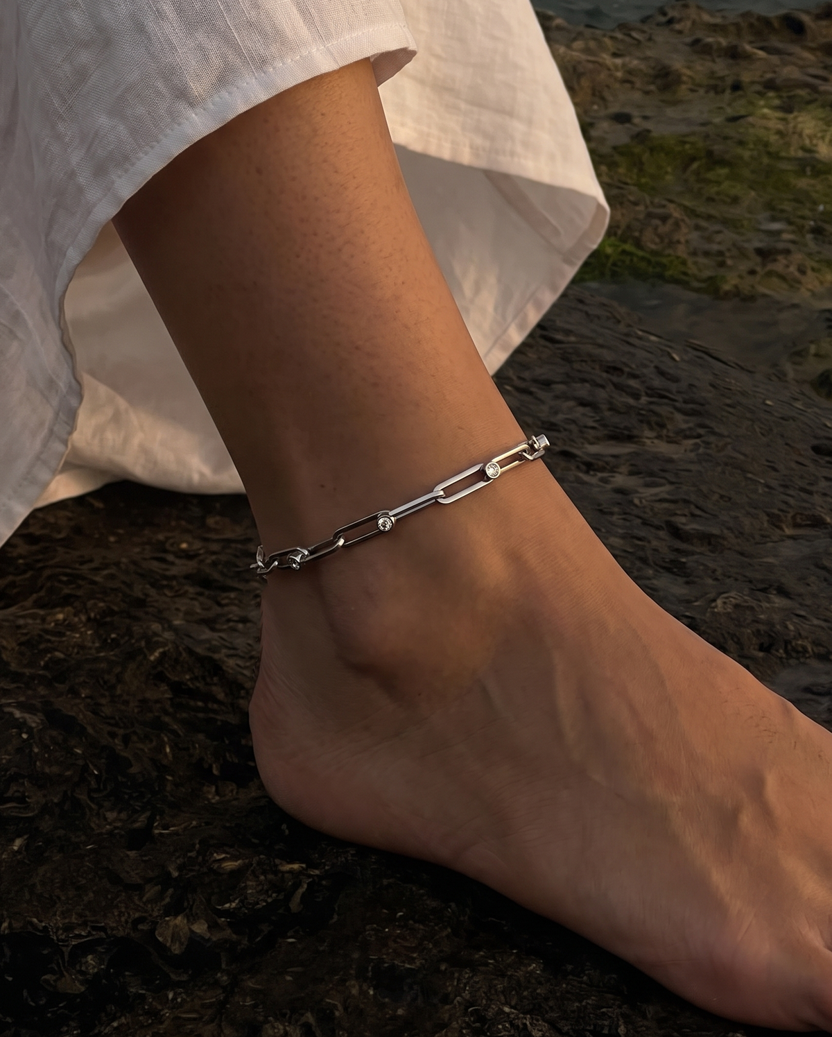 Lucrezia anklet – Steel