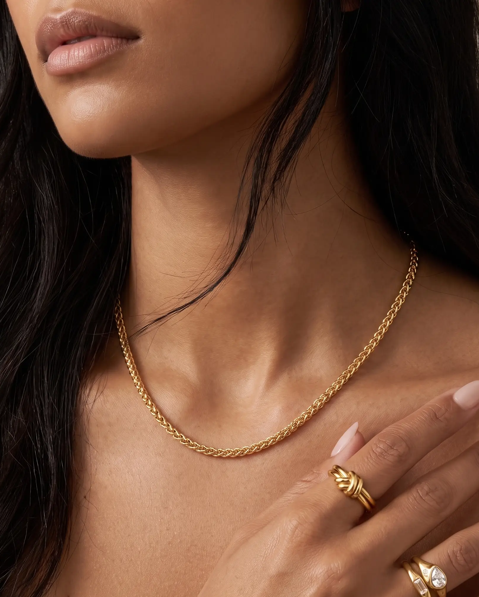 cascalia-ai necklace-427-3mm_lifestyle1_a1+ring203+ring302.png