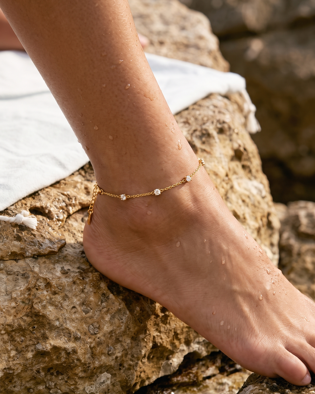 Rachele anklet – Gold