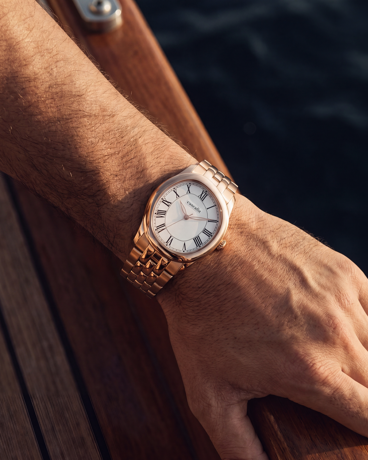 Tero Rosegold White on the wrist