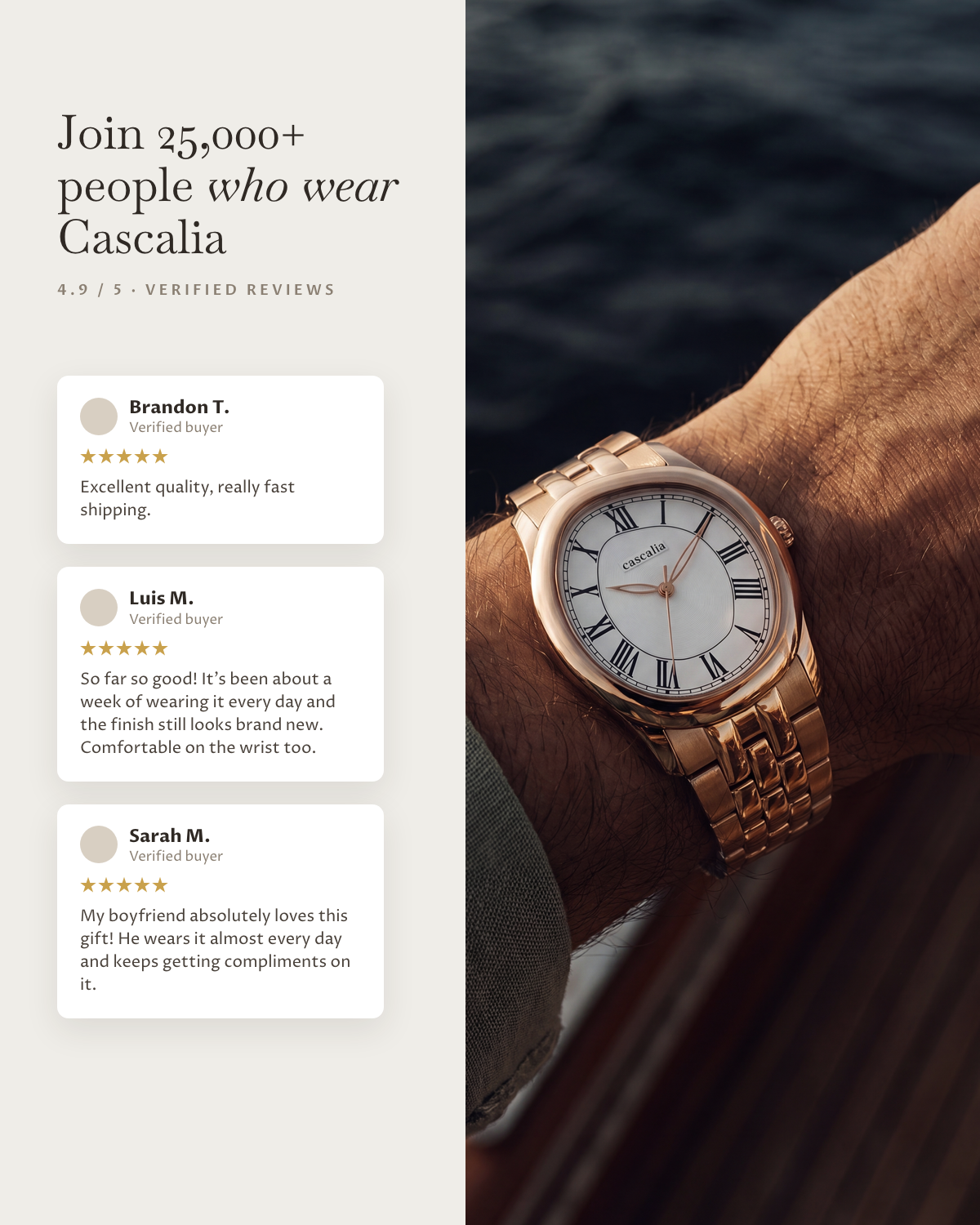Tero Rosegold White: verified customer reviews