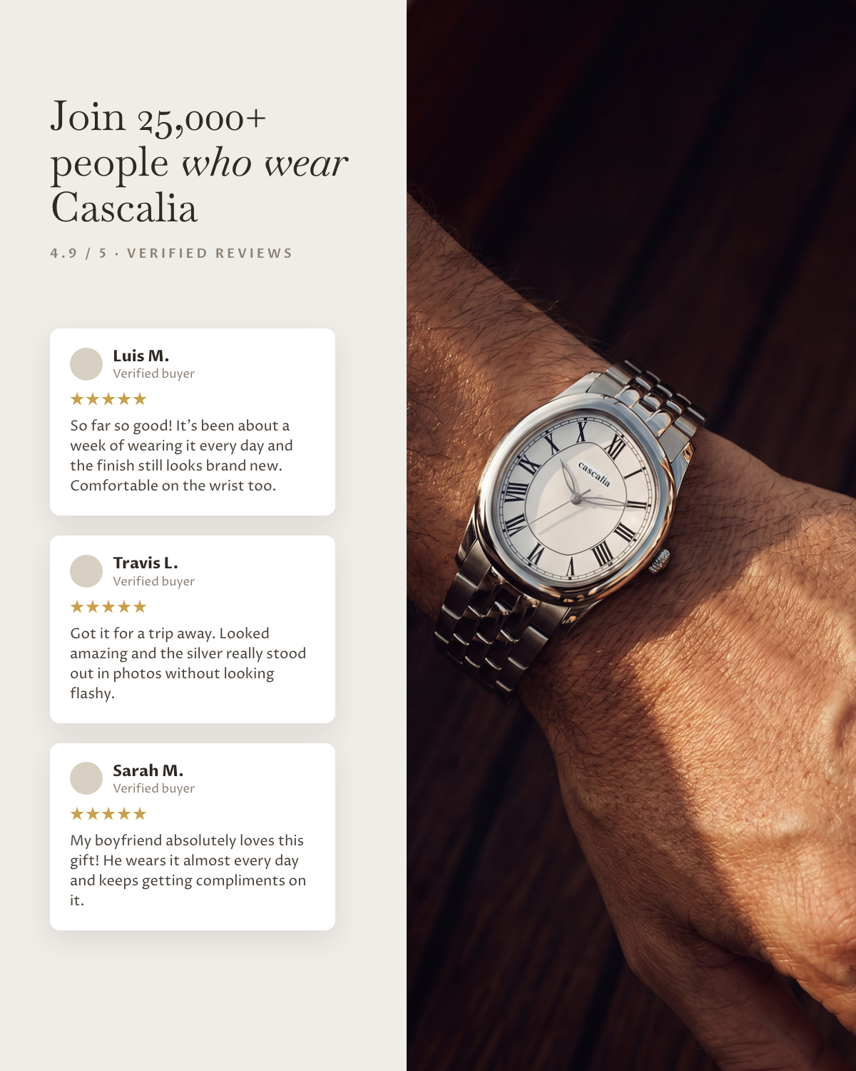 Tero Steel White: verified customer reviews