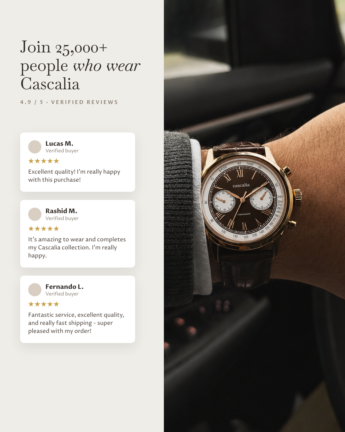 Velo Rosegold: verified customer reviews