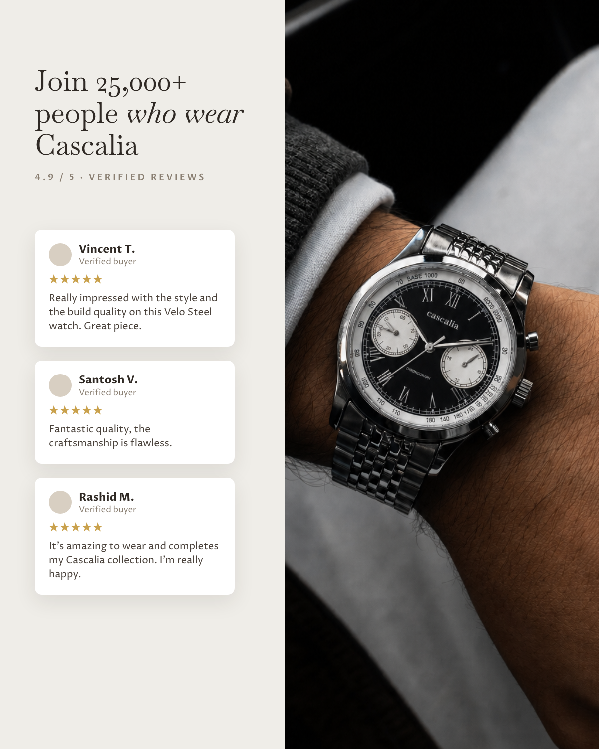 Velo Steel: verified customer reviews