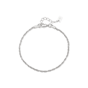 1.5mm Riviera anklet – Steel