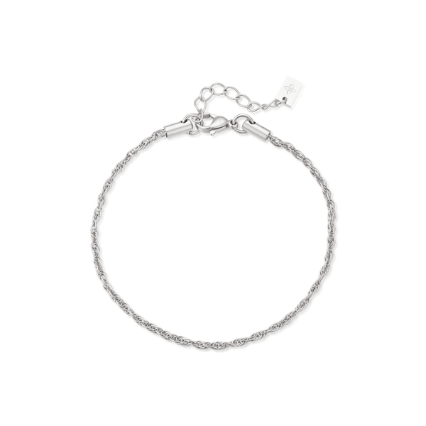 1.5mm Riviera anklet – Steel