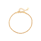 1.5mm Riviera anklet – Gold