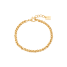 3mm Delfina anklet – Gold