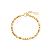 3mm Delfina anklet – Gold