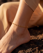 3mm Ezia anklet – Gold