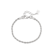 3mm Riviera anklet – Steel