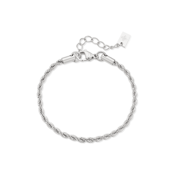 3mm Riviera anklet – Steel
