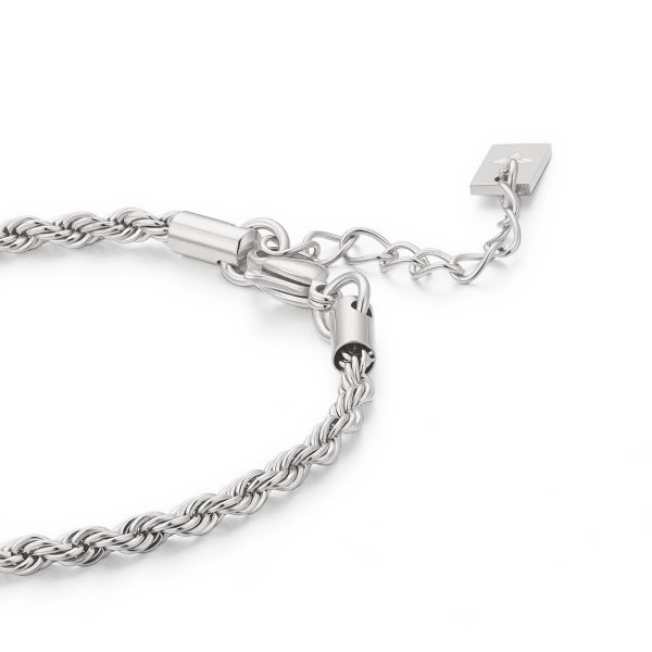 3mm Riviera anklet – Steel