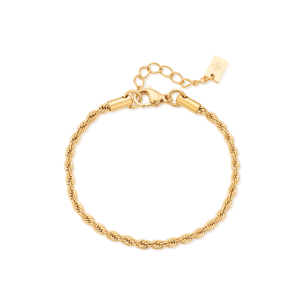 3mm Riviera anklet – Gold