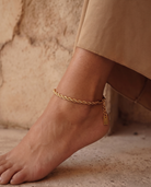 3mm Riviera anklet – Gold
