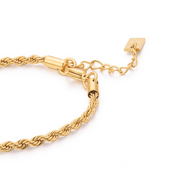 3mm Riviera anklet – Gold