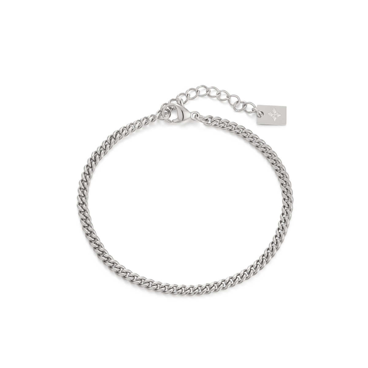 3mm Zola anklet – Steel