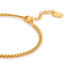 3mm Zola anklet – Gold