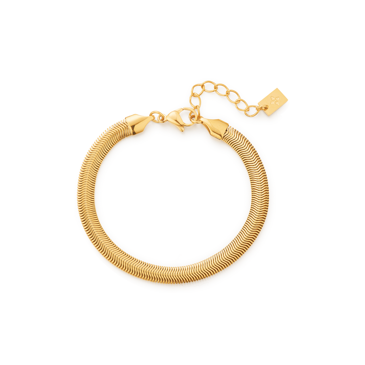 5mm Afra anklet – Gold