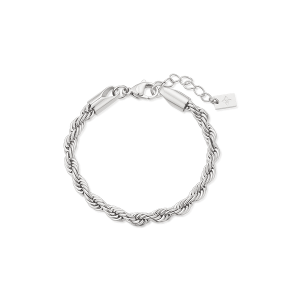5mm Riviera anklet – Steel