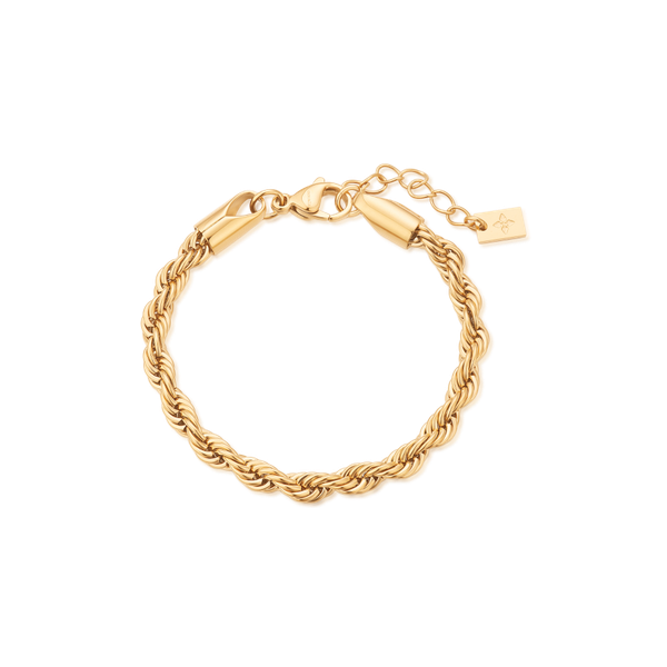 5mm Riviera anklet – Gold