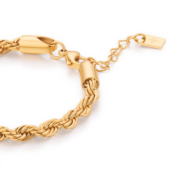 5mm Riviera anklet – Gold