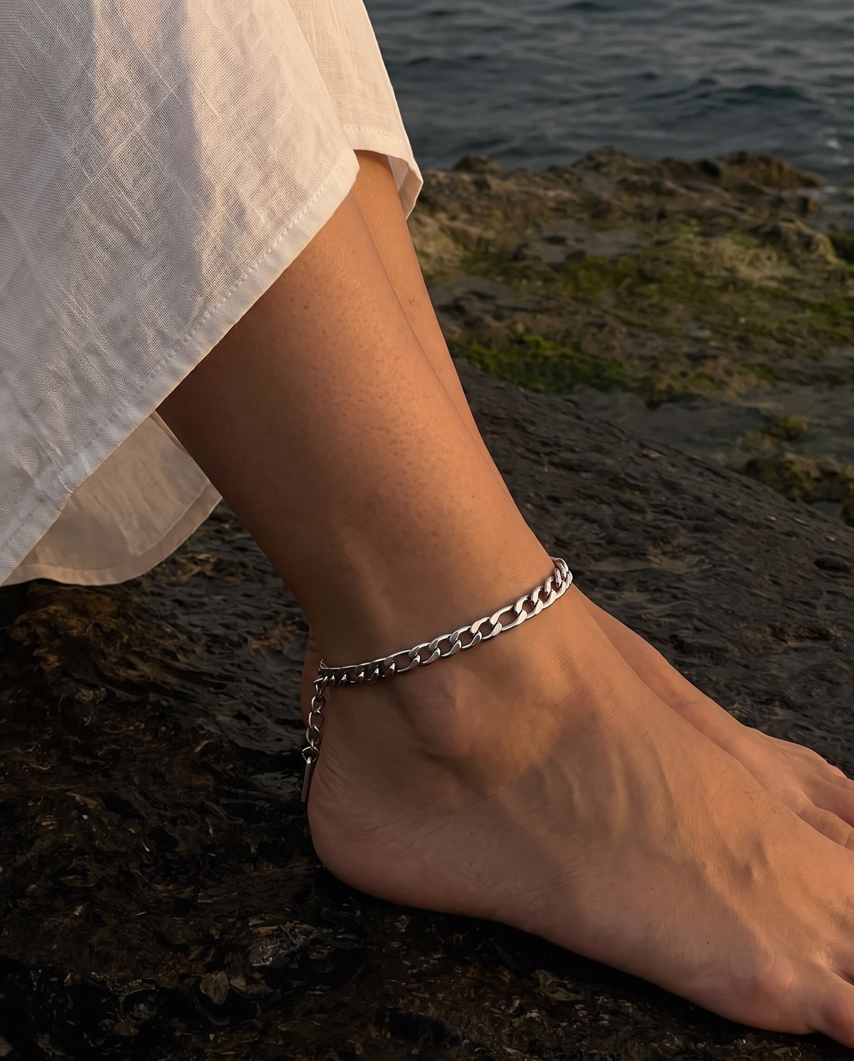 5mm Sira anklet – Steel