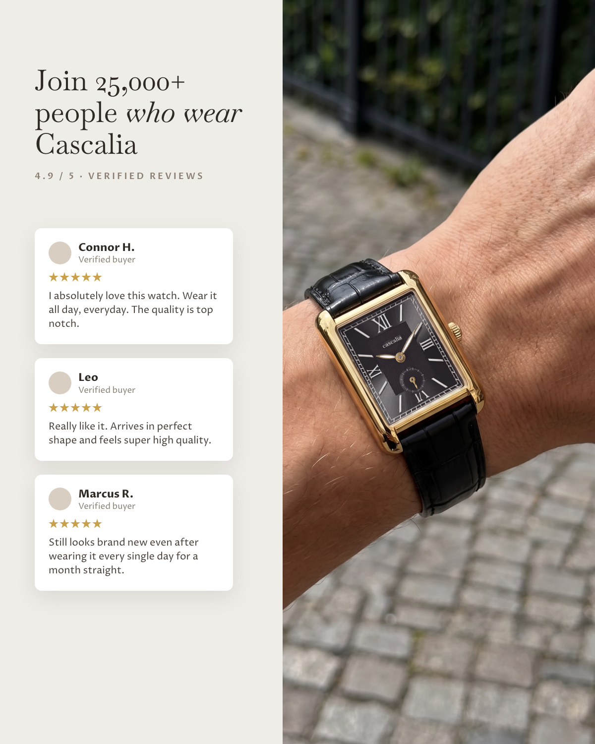 Arco Gold Black: verified customer reviews