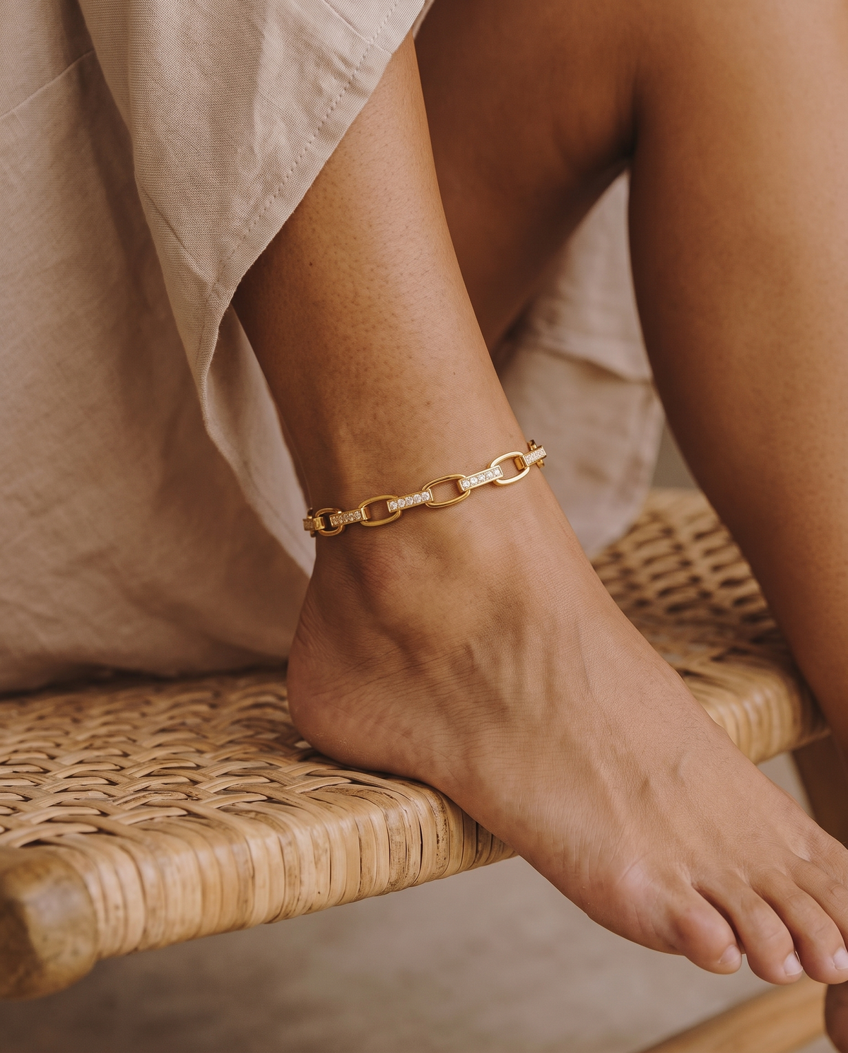 Clarissa anklet – Gold
