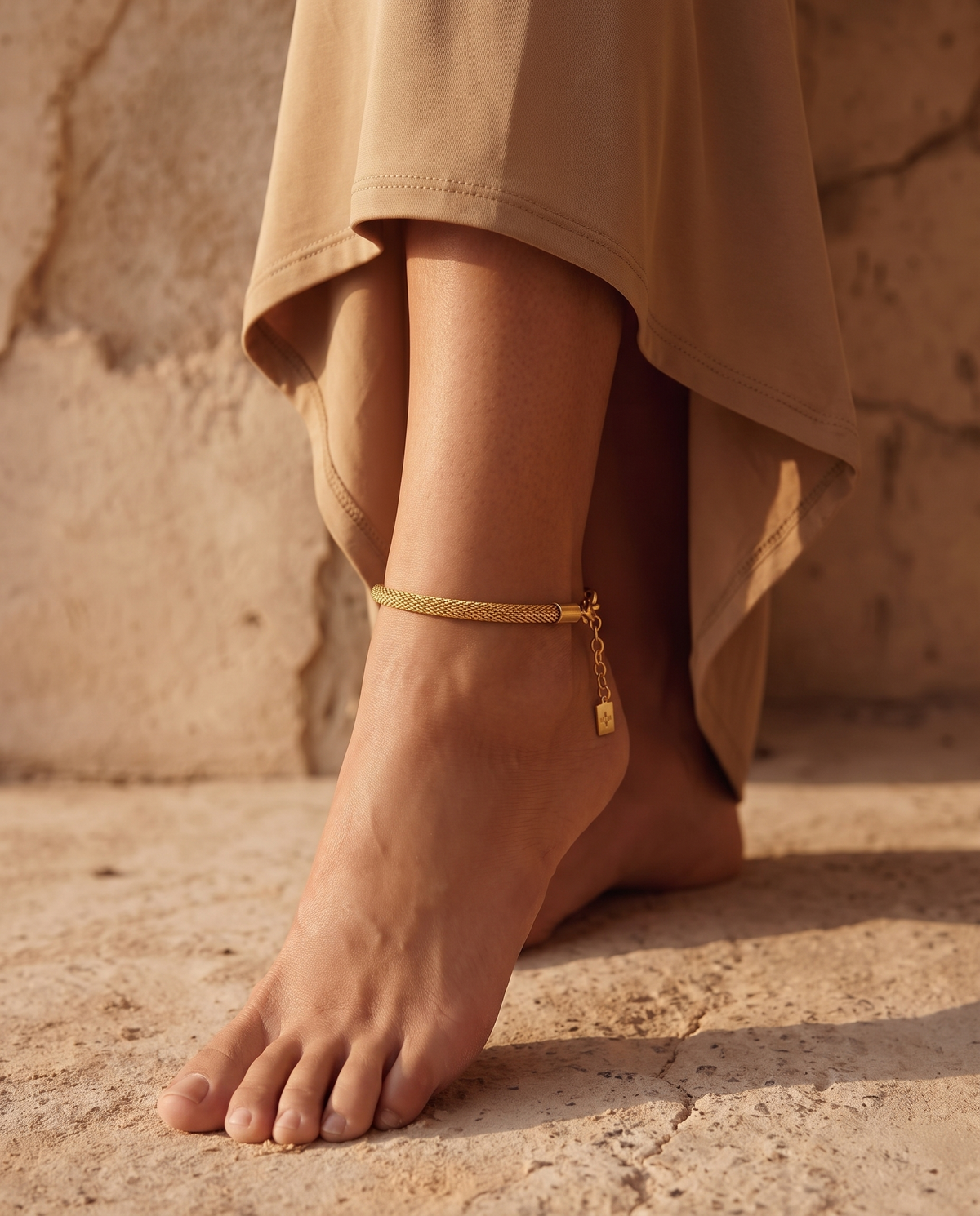 Emanuela anklet – Gold