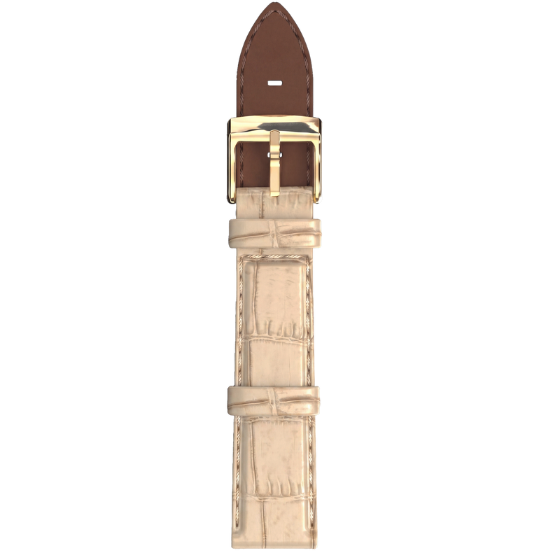 Beige alligator Strap