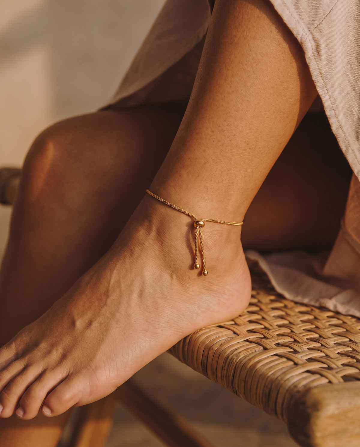 Graziella anklet – Gold