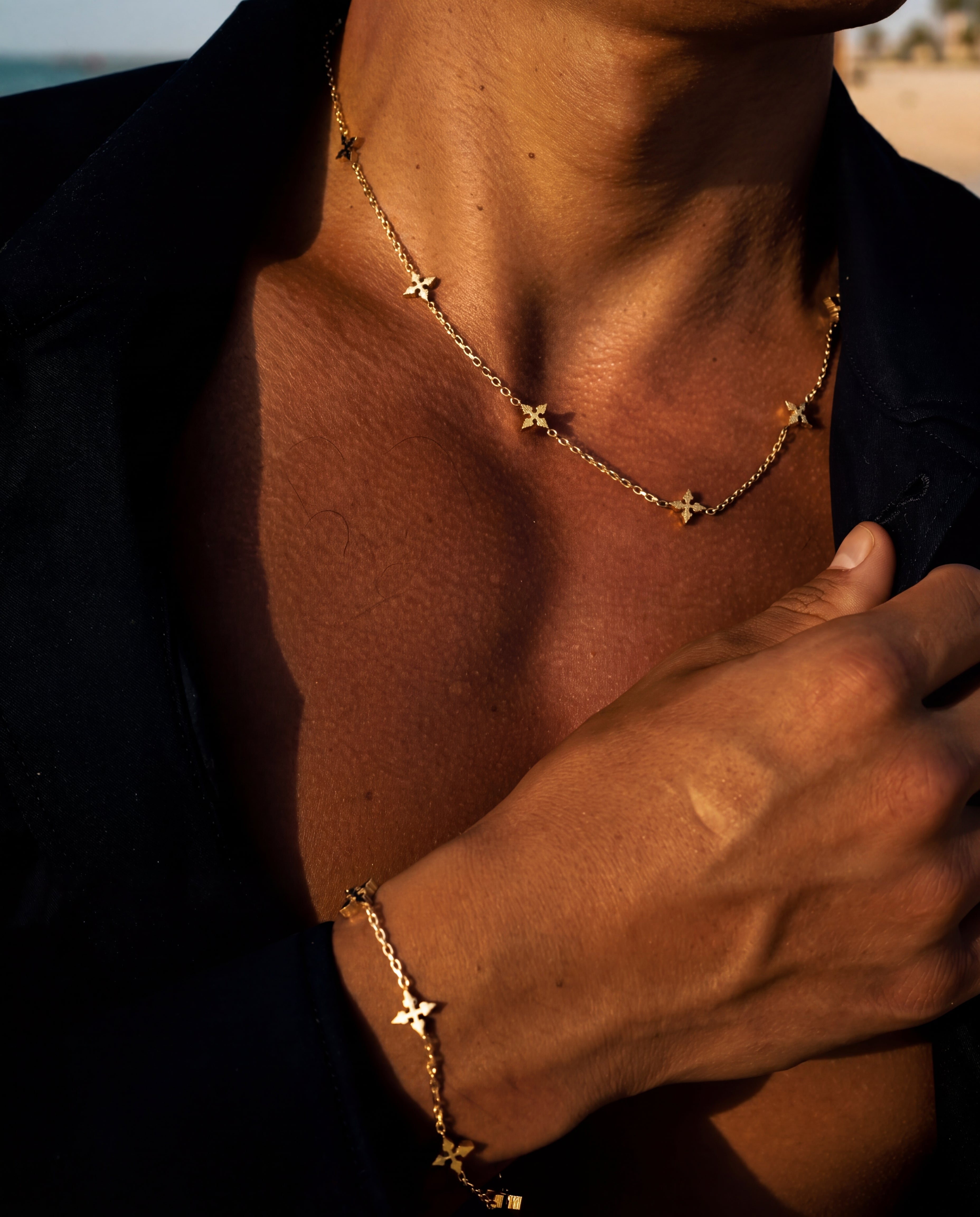 レディース CHIEKO+チェコプラス LUNA double necklace