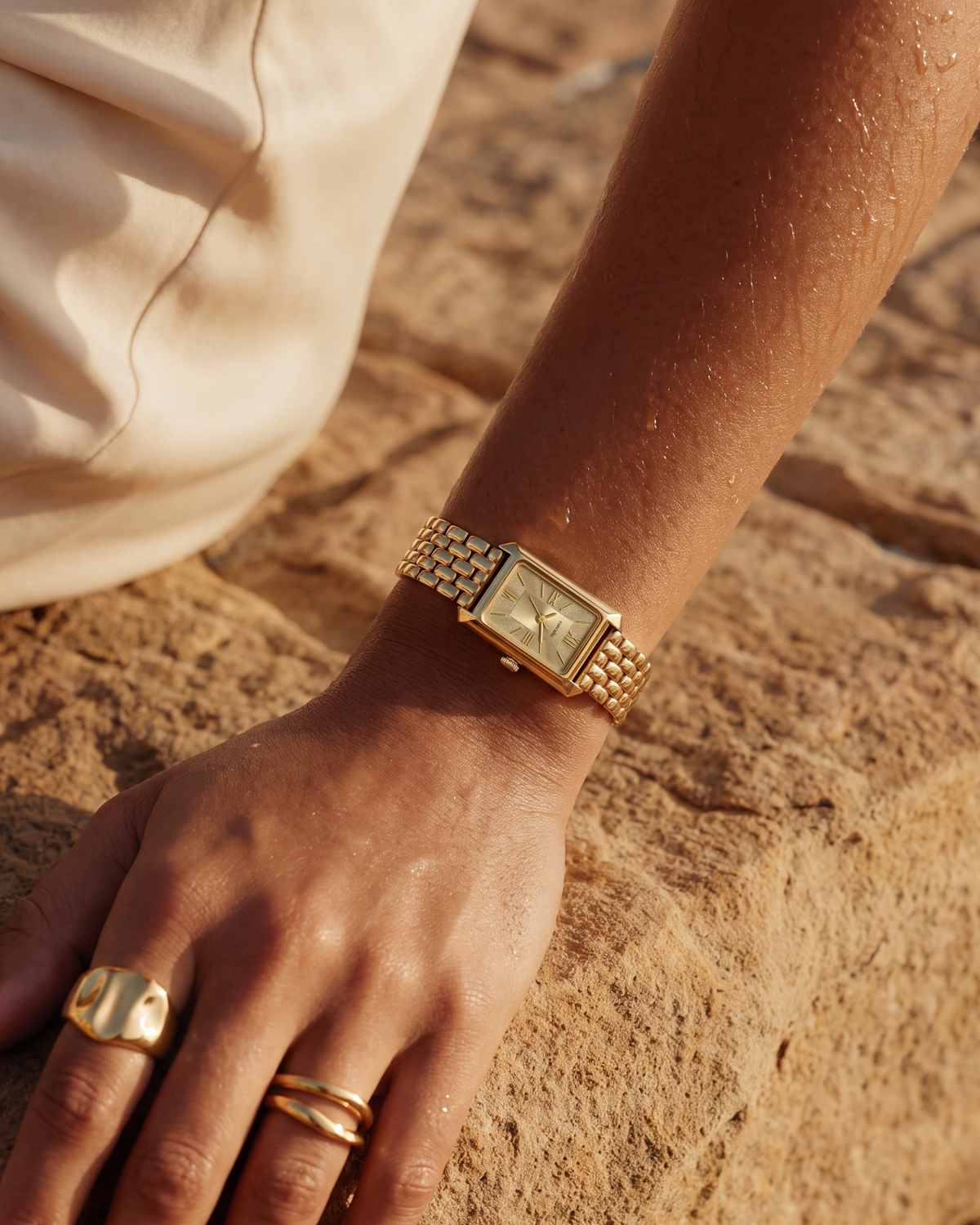 Muse Gold Diamond on the wrist