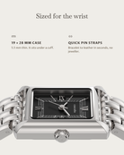 Muse Steel: 19 × 28 mm case, 5.5 mm thick