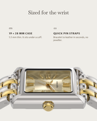 Muse Two tone: 19 × 28 mm case, 5.5 mm thick