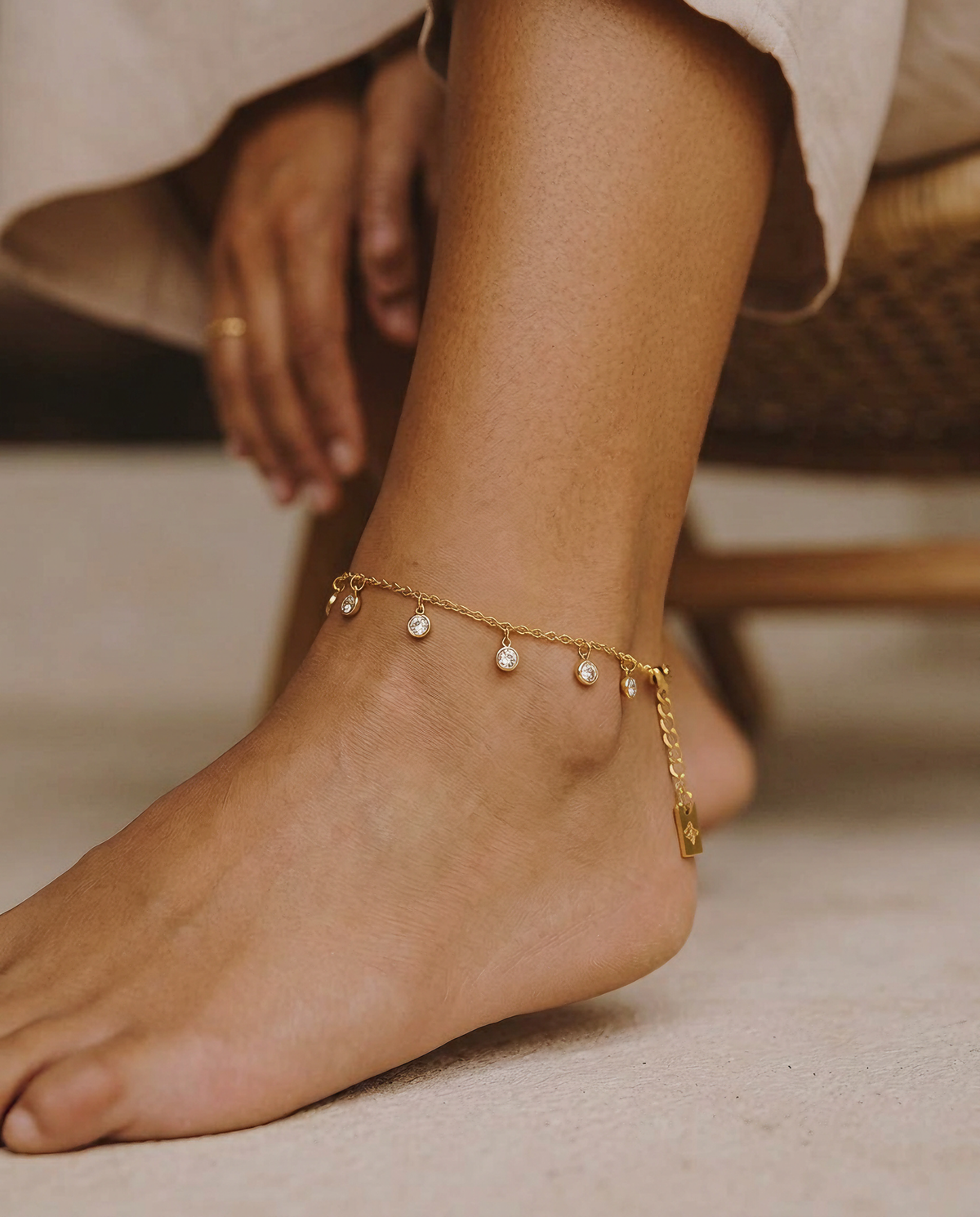 Ottavia anklet – Gold
