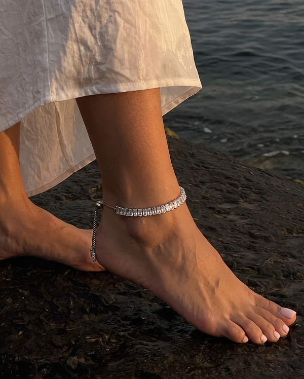 Raffaella anklet – Steel
