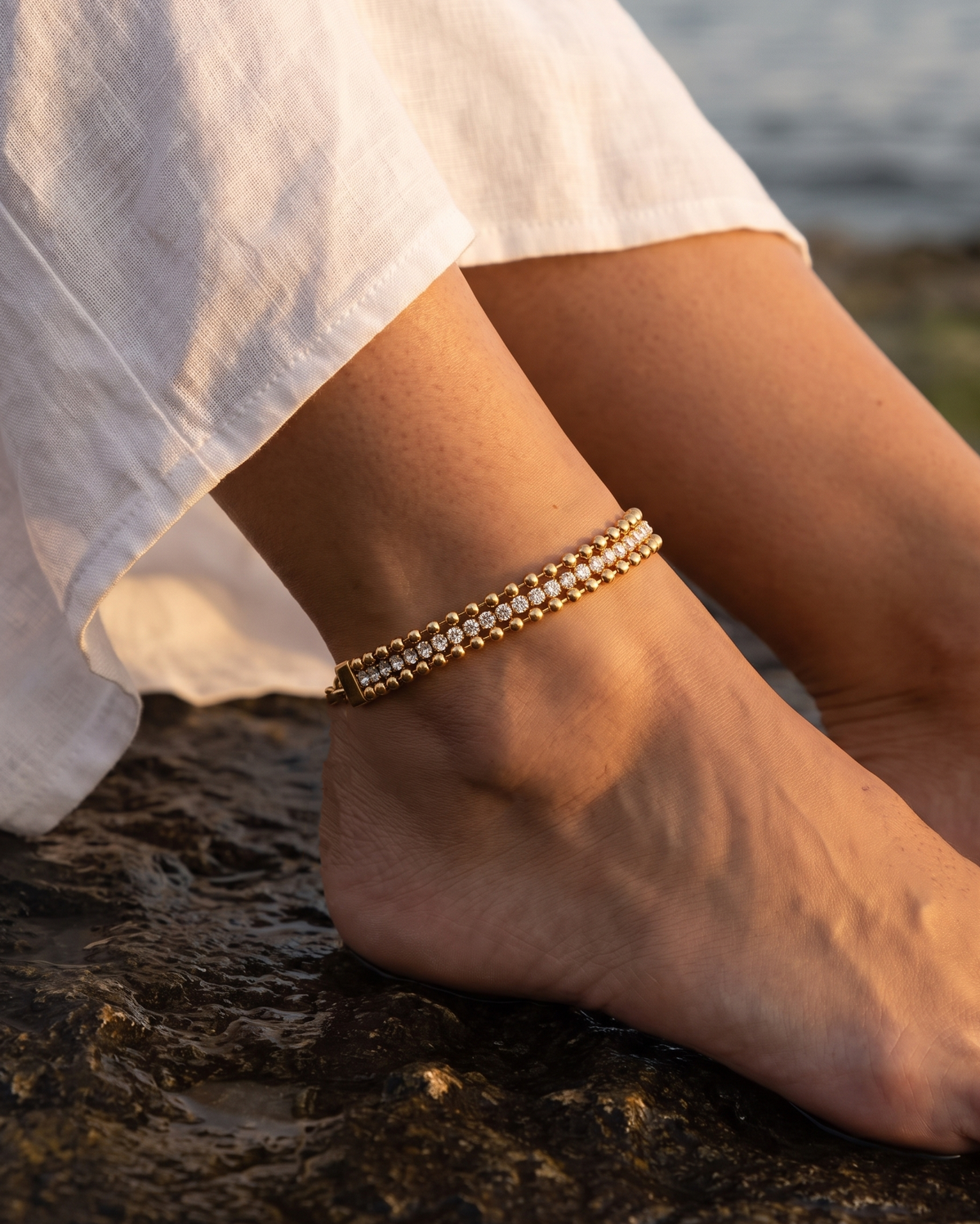 Tiziana anklet – Gold