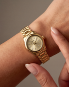 Vela Gold Diamond on the wrist
