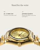 Vela Gold Diamond: 28 × 35 mm case, 7 mm thick